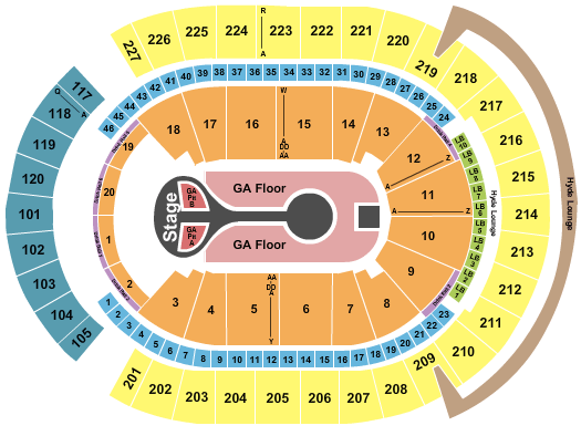 T-Mobile Arena Benson Boone Seating Chart
